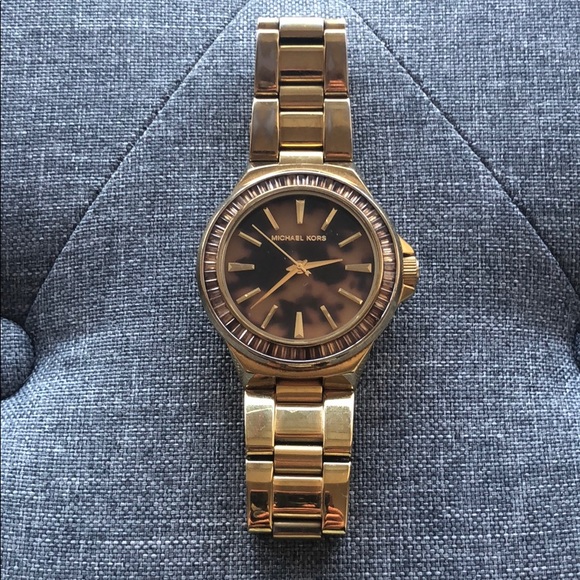 Michael Kors Accessories - Gold and Tortoise Michael Kors Watch